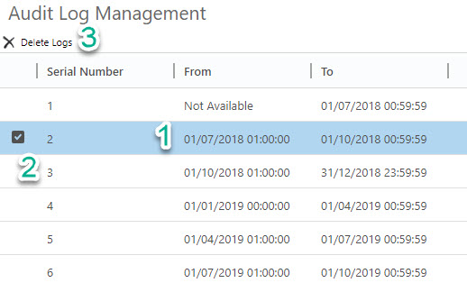 Audit Log Deletion