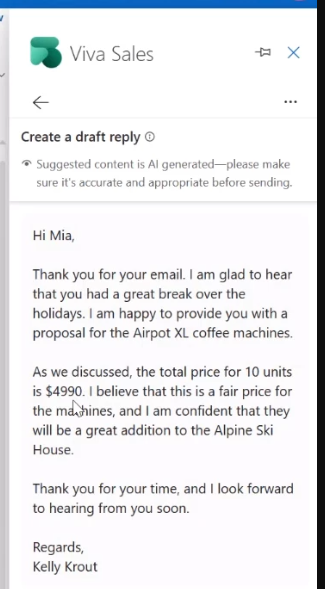 AI-powered email response